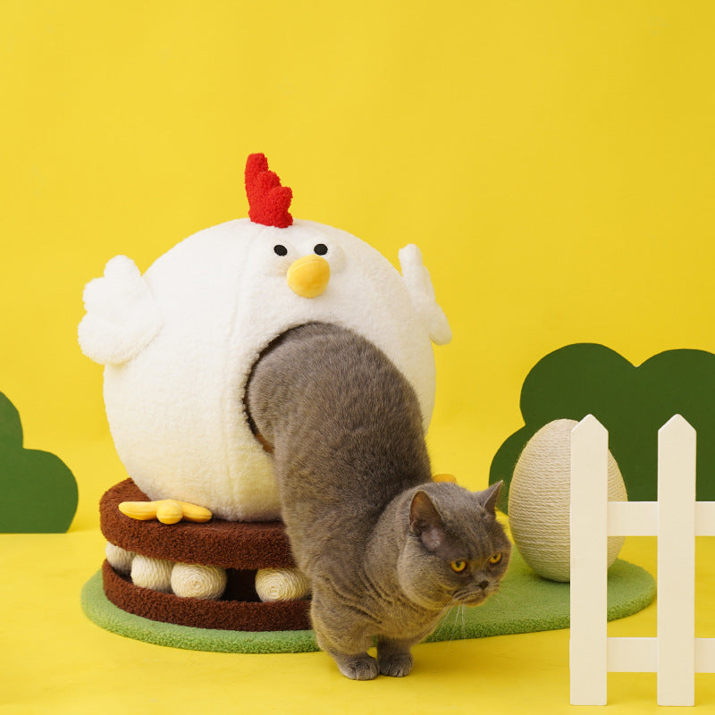 Chick Cat Litter Turntable Toy House