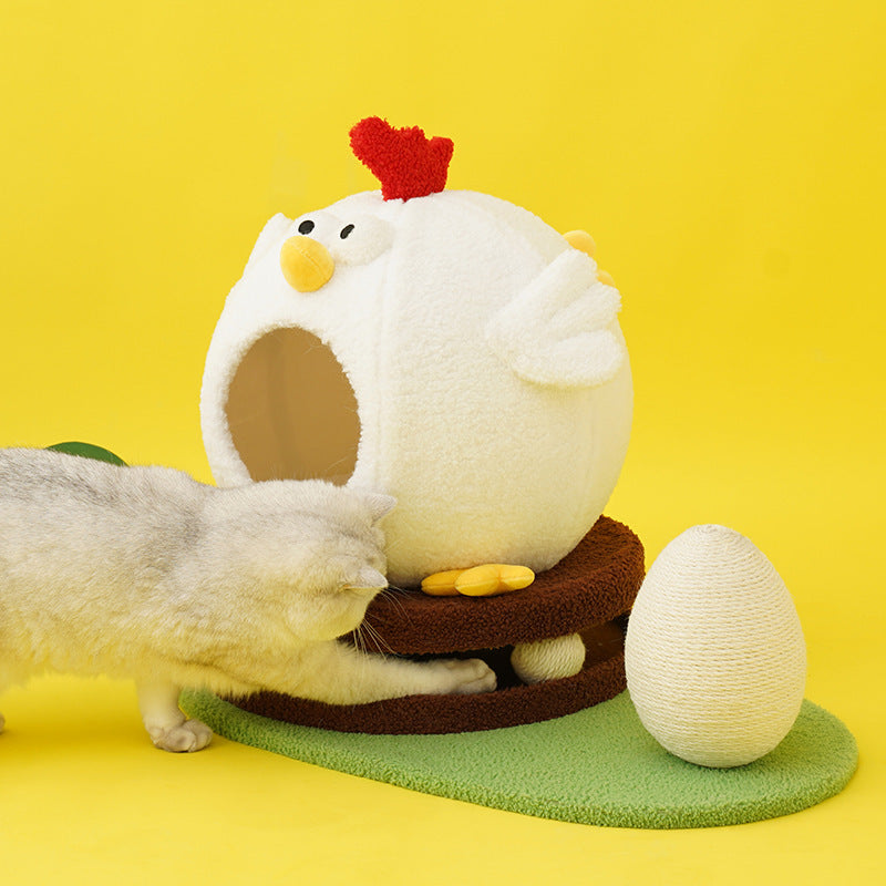 Chick Cat Litter Turntable Toy House