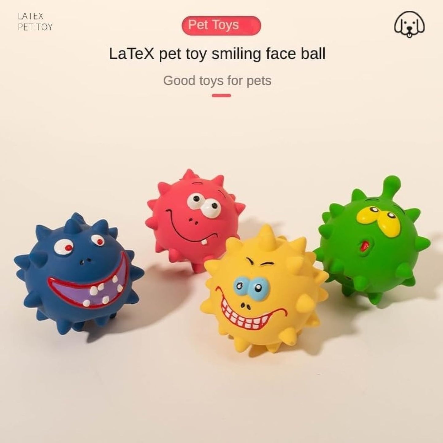Natural Latex Rubber Dog Balls