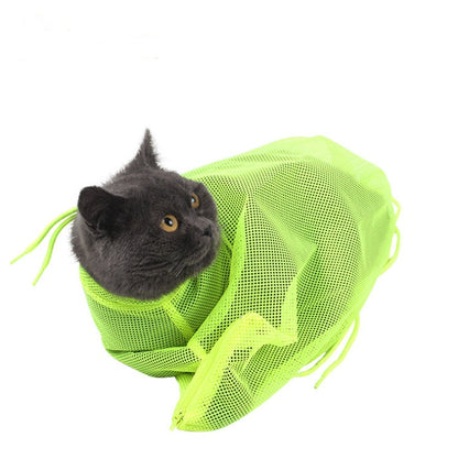 Soft Cat Grooming Shower Mesh Bags