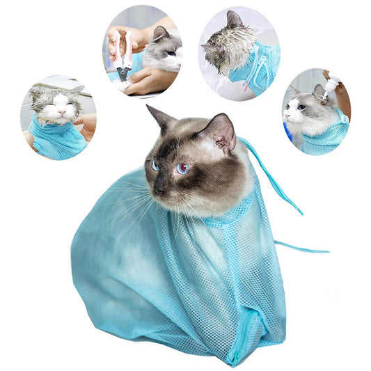 Soft Cat Grooming Shower Mesh Bags