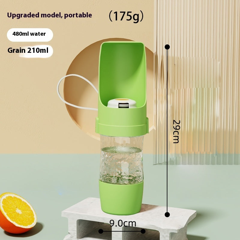 2 In 1 Travel Pet Feeder Water Bottle