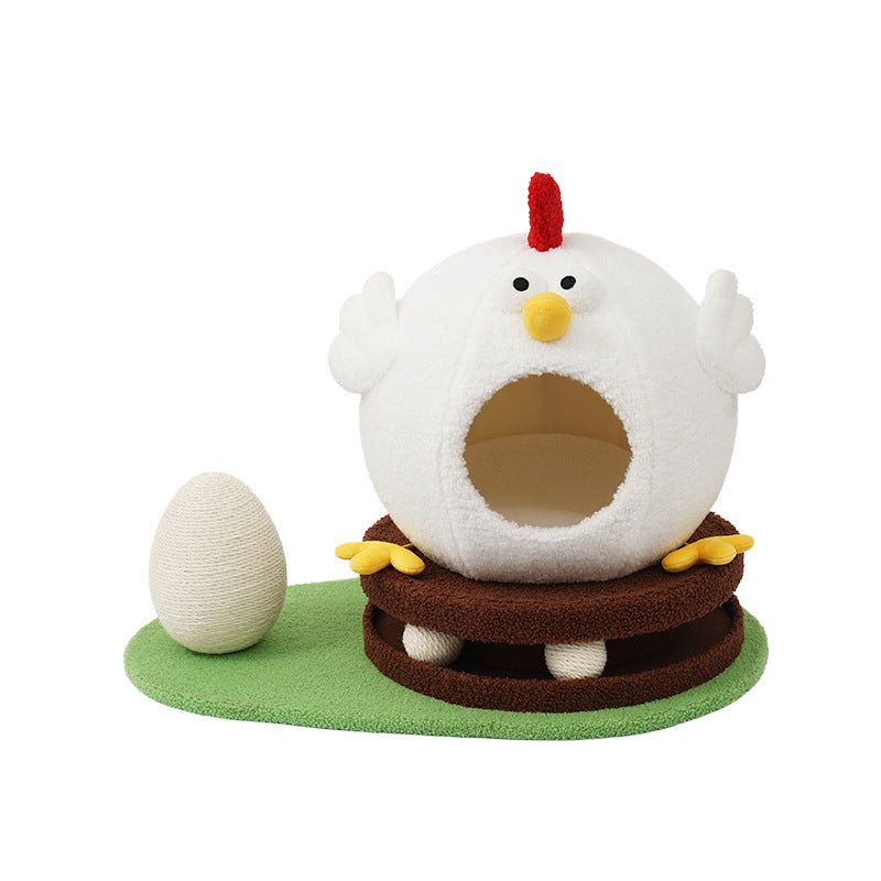 Chick Cat Litter Turntable Toy House