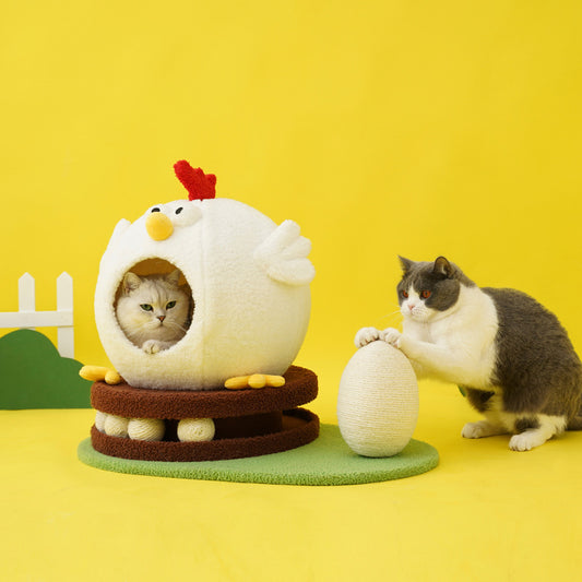 Chick Cat Litter Turntable Toy House