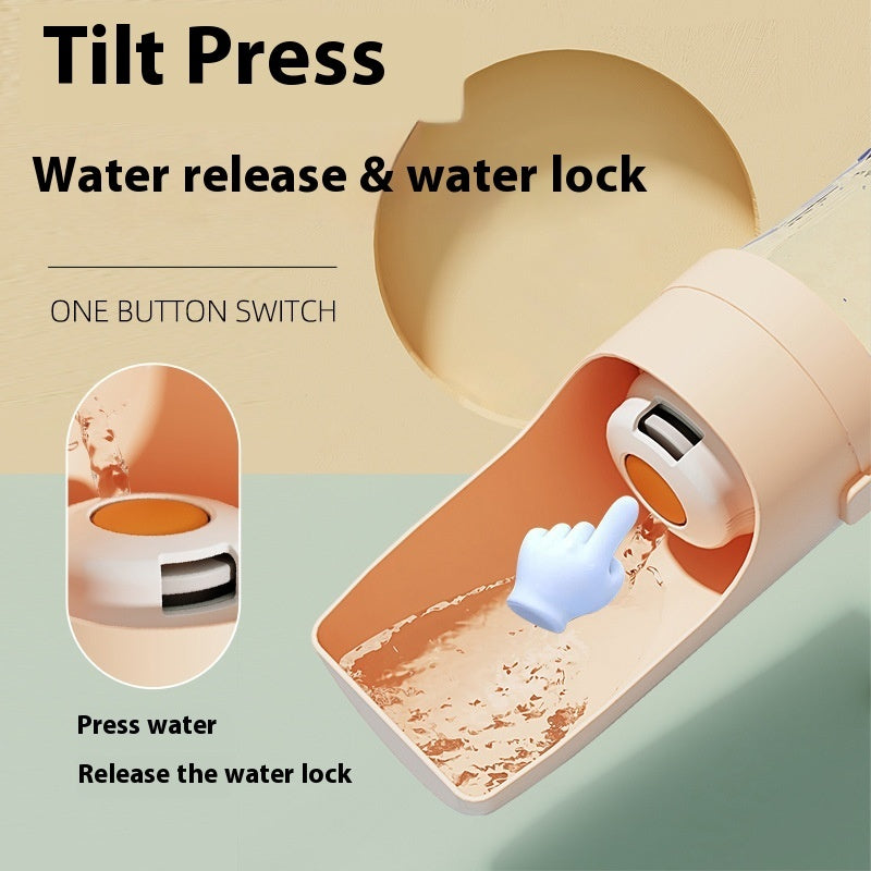 2 In 1 Travel Pet Feeder Water Bottle